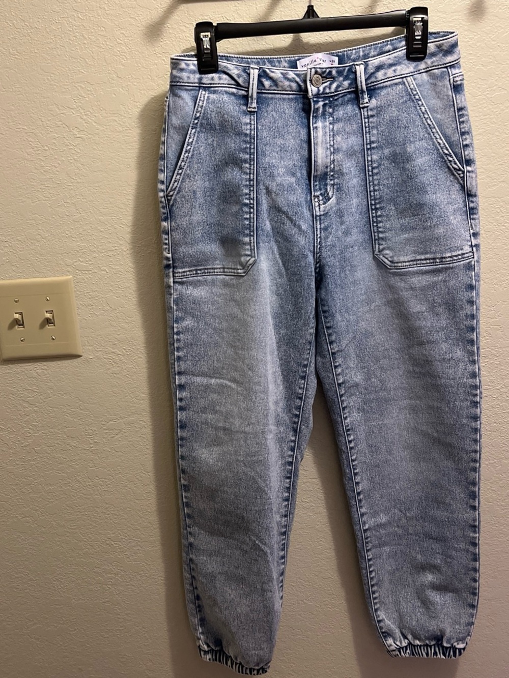 Vanilla Star Acid Wash Blue Denim Jeans